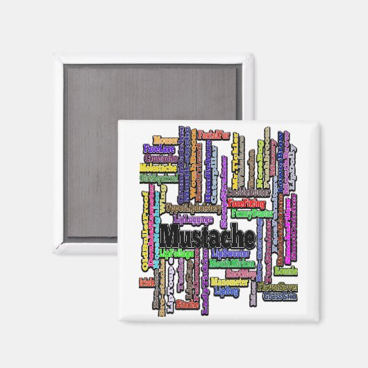 Magneet snor snor tekst koelkast (Voorkant / Achterkant)