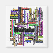 Magneet snor snor tekst koelkast (Voorkant)