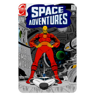 Magneet 'SPACE Adventures' uit de jaren 60