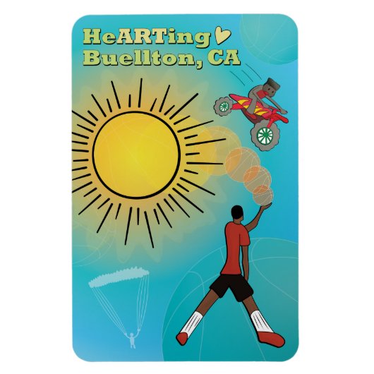 Magneet - Sportieve lucht (Verticaal)