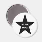 Magneet Star Dog op Black Star (Voorkant / Achterkant)