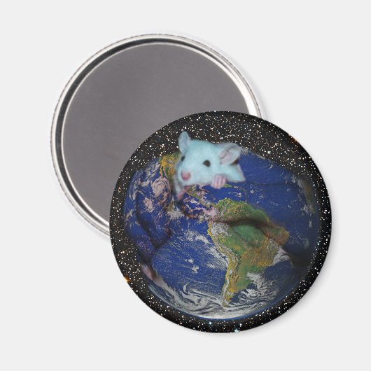 Magneet: Sterrenwereld Rat Magneet (Voorkant / Achterkant)
