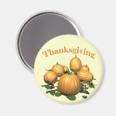 Magneet - Thanksgiving pompoenpleister (Voorkant / Achterkant)