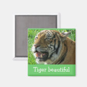 Magneet Tijger mooi (Voorkant / Achterkant)