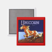 MAGNEET ~  UNICORN MERK PRODUCEREN LABEL EH CA (Voorkant / Achterkant)