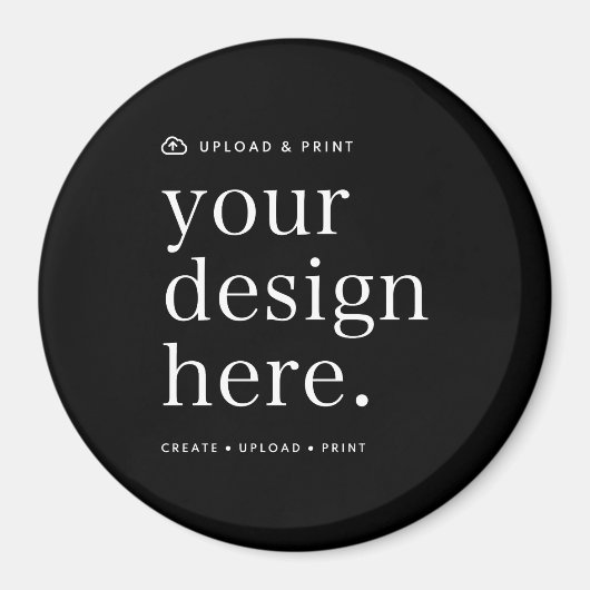Magneet Uw Ontwerp Upload 3" Ronde (Voorkant)
