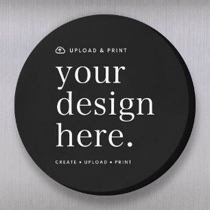 Magneet Uw Ontwerp Upload 3" Ronde