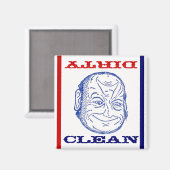 Magneet Vaatwasser Butler Clean Vuil optisch plezi (Voorkant / Achterkant)