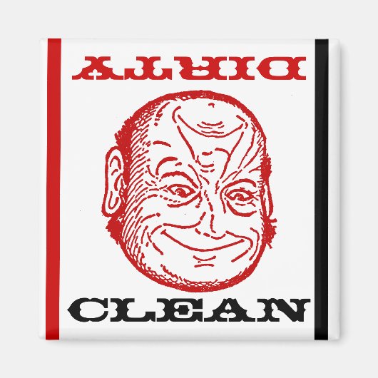 Magneet Vaatwasser Butler Clean Vuil optisch plezi (Voorkant)