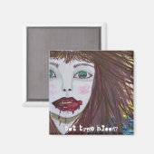 Magneet, Vampier/Gotische Kunst Magneet (Voorkant / Achterkant)