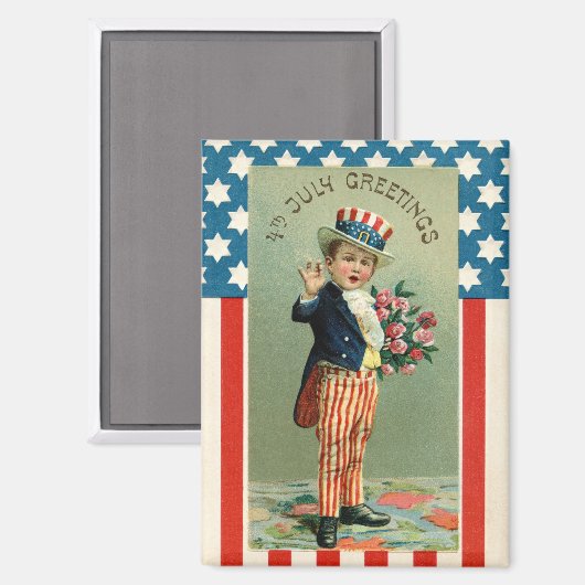  magneet van 4 juli (Voorkant / Achterkant)
