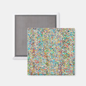 magneet van de Confetti (Voorkant / Achterkant)