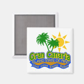 Magneet van de staat van geest van Gran Canaria (Voorkant / Achterkant)