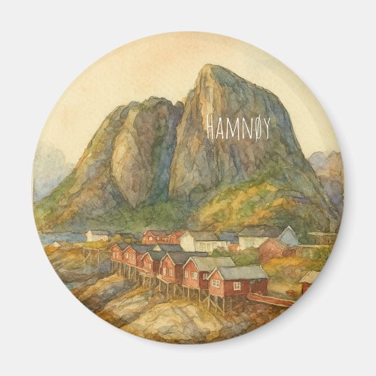 Magneet van Hamnøy, Lofoten, Noorwegen (Voorkant)