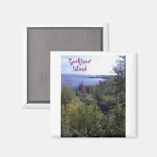 Magneet van het eiland Mackinaw (Voorkant / Achterkant)