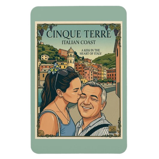 Magneet van Kus/Cinque Terre (Verticaal)