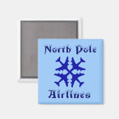 Magneet van North Pole Airlines (Voorkant / Achterkant)