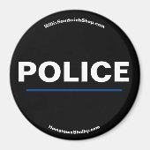 magneet van politiechef (Voorkant)