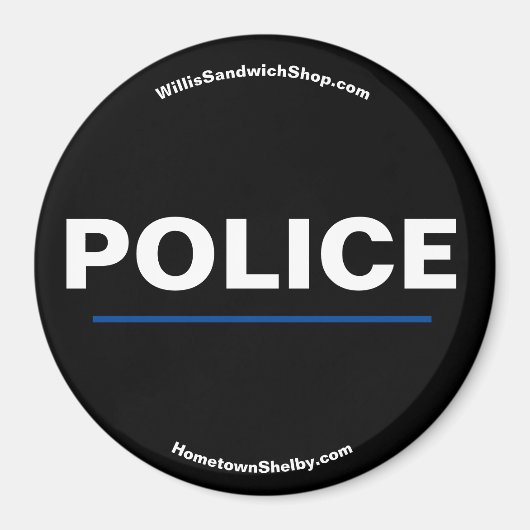 magneet van politiechef (Voorkant)