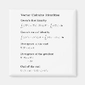 Magneet: vectorcalculus identiteiten magneet (Voorkant)