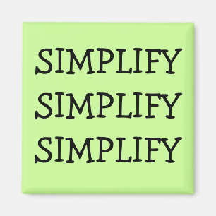 MAGNEET VEREENVOUDIGEN