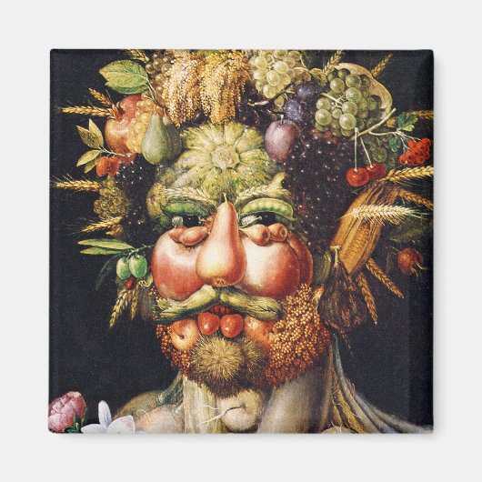 Magneet: Vertumnus (Portret van Rudolf II) Magneet (Voorkant)