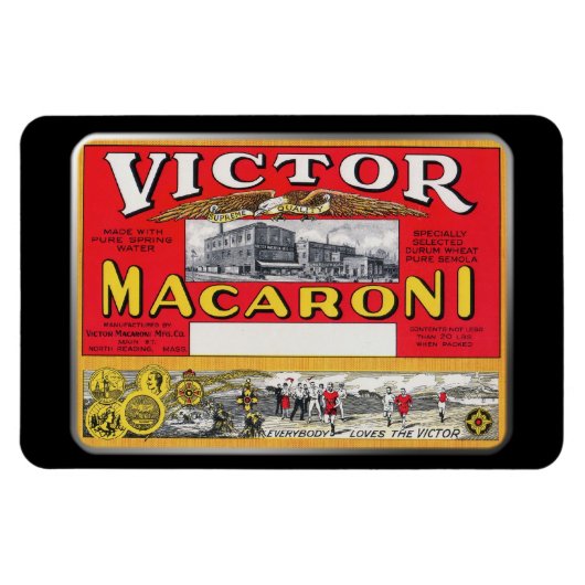 Magneet - Victor Macaroni, door GalleryGifts (Horizontaal)