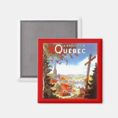 MAGNEET ~ VINTAGE REIZEN SOUVENIR QUEBEC CANADA (Voorkant / Achterkant)
