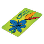 Magneet - Violet(te) en een Butterfly - Buellton.A (Linkerzijde)