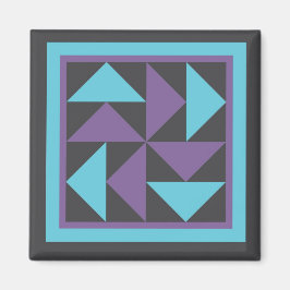 Magneet - Vliegende Hollander Quilt Block