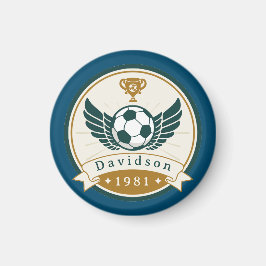 Magneet - Voetbal Football - Gepersonaliseerd - Na