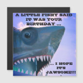 Magneet voor cruise-deur met haai magnetische uitnodiging (Voorkant / Achterkant)