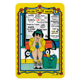 Magneet voor de koelkast Fallen Off The Wagon_B_4x