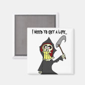 Magneet voor 'doodstraf' (Voorkant / Achterkant)