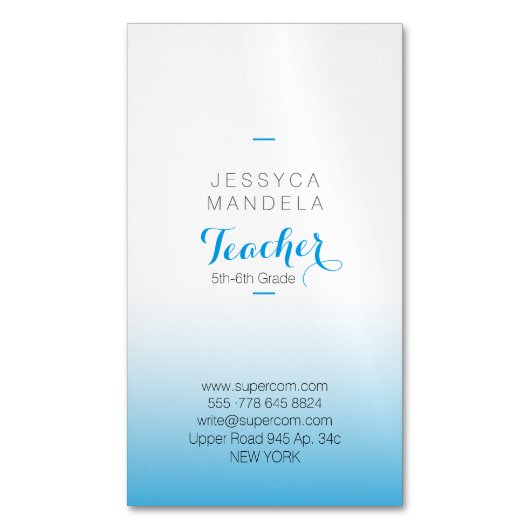 Magneet voor leraren (Voorkant Verticaal)