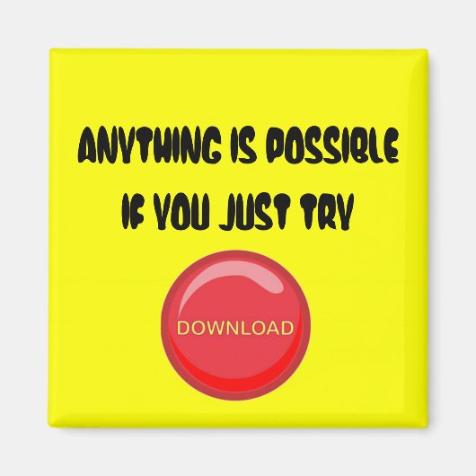 magneet voor motivatie Gezegde (Voorkant)