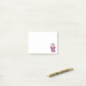 Magneet voor uitnodiging 100 dagen school post-it® notes (Op bureau)