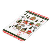 Magneet voor veldhockey Kerstmis Countdown (Linkerzijde)
