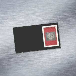 Magneet voor zakelijke visitekaartjes met liefde