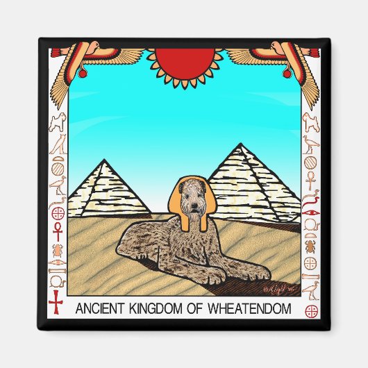 Magneet: "Wheaten Sfinx" Magneet (Voorkant)