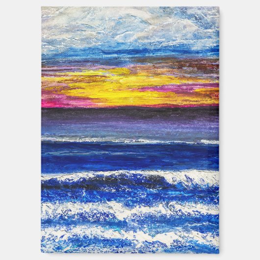 Magneet - Zonsopgang aan zee (Voorkant)