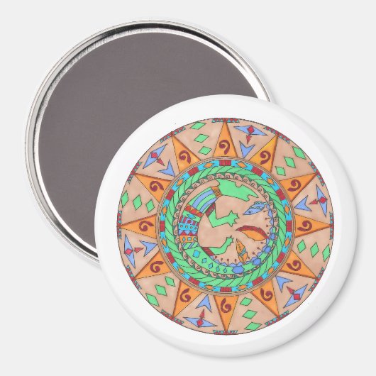 Magneet, zuidwestelijke inheemse Amerikaanse manda Magneet (Voorkant / Achterkant)