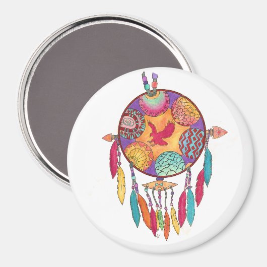 Magneet, zuidwestelijke inheemse Amerikaanse manda Magneet (Voorkant / Achterkant)