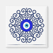 Magneetblauw boze oog magneet (Voorkant)