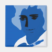 magneetblauw magneet (Voorkant)