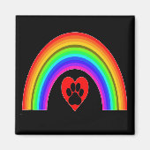 Magneethart onder regenboog magneet (Voorkant)