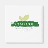 Magneetjes groen bos magneet (Voorkant)