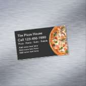Magneetjes voor pizzabezorgingsbedrijven magnetisch visitekaartje (Voorbeeld)