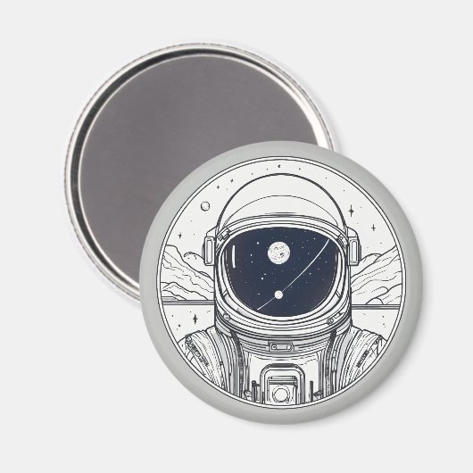 Magneetknoop met ruimteontwerp magneet (Voorkant / Achterkant)