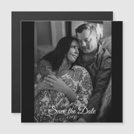 magneetuitnodiging magnetische uitnodiging (Voorkant / Achterkant)